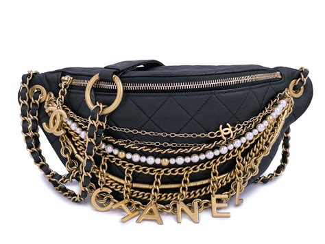 chanel pharelle fanny pack|Chanel fanny pack with chains.